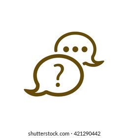  sign speech  icon,  isolated. Flat  design.