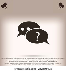 sign speech web icon