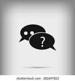 sign speech web icon