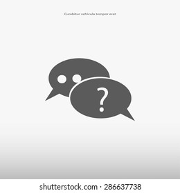 sign speech web icon