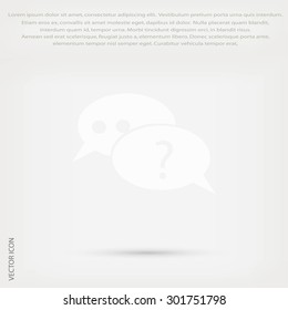 sign speech web icon