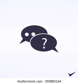 sign speech web icon