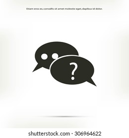 sign speech web icon