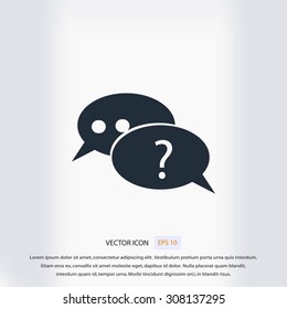 sign speech web icon