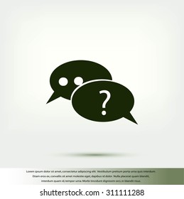 sign speech web icon