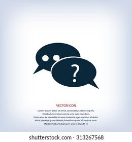 sign speech web icon