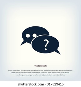 sign speech web icon