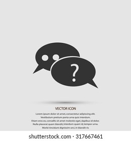 sign speech web icon