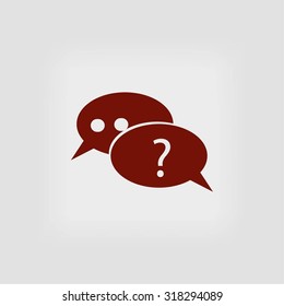 sign speech web icon