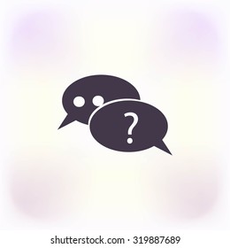 sign speech web icon