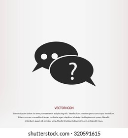 sign speech web icon