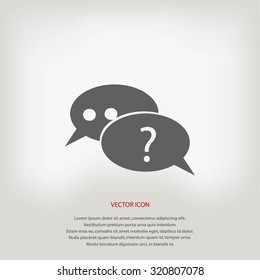 sign speech web icon