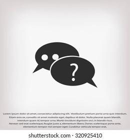 sign speech web icon