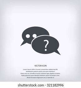 sign speech web icon