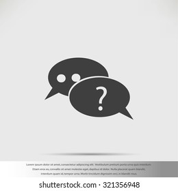 sign speech web icon