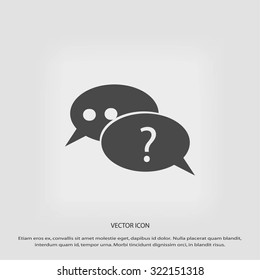 sign speech web icon