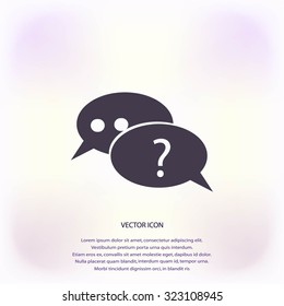 sign speech web icon