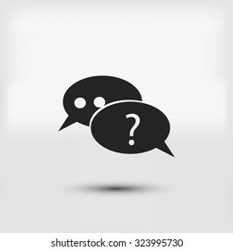 sign speech web icon