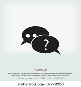 sign speech web icon