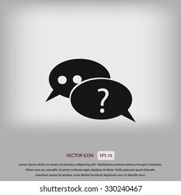 sign speech web icon