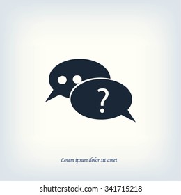 sign speech web icon