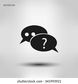 sign speech web icon