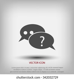 sign speech web icon