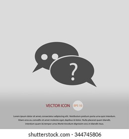 sign speech web icon