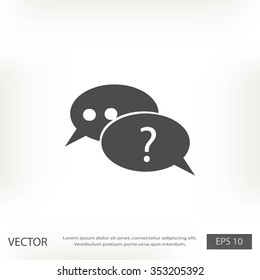 sign speech web icon