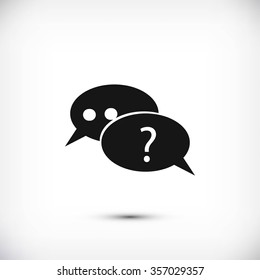 sign speech web icon
