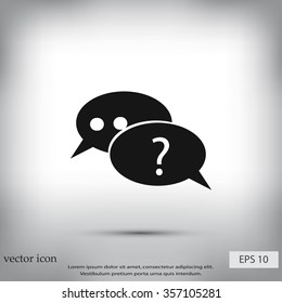 sign speech web icon