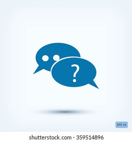 sign speech web icon