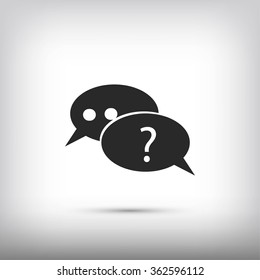 sign speech web icon