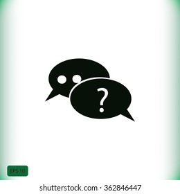 sign speech web icon