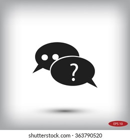 sign speech web icon