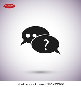 sign speech web icon
