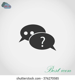 sign speech web icon