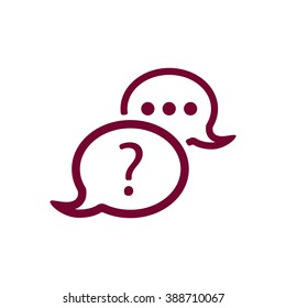 sign speech web icon