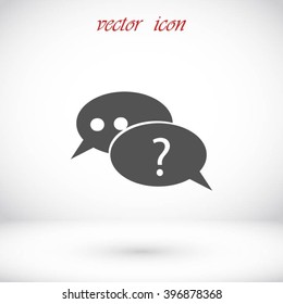 sign speech web icon