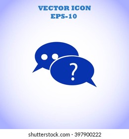 sign speech web icon