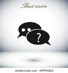 sign speech web icon