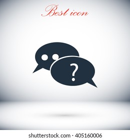 sign speech web icon