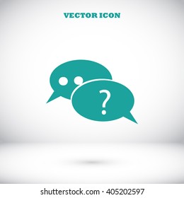 sign speech web icon