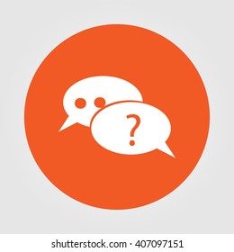 sign speech web icon