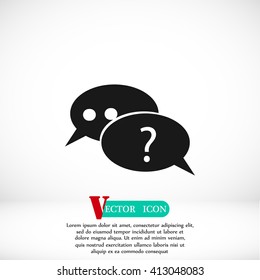 sign speech web icon