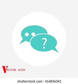 sign speech web icon