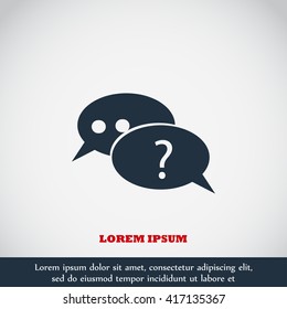 sign speech web icon