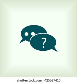 sign speech web icon