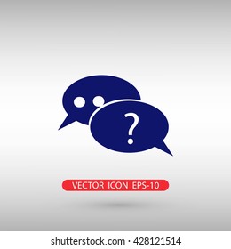 sign speech web icon