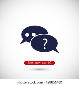 sign speech web icon